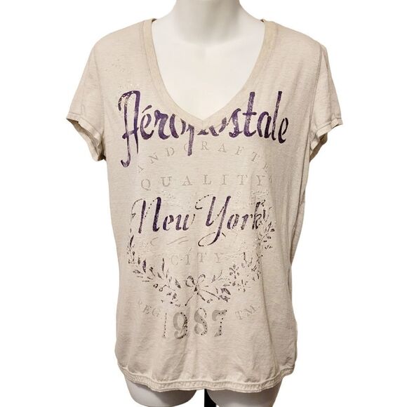 2/$20 Aeropostale casual top purple - Picture 1 of 4